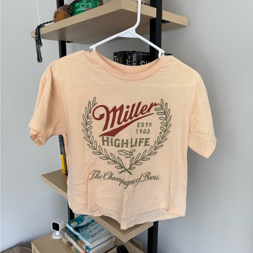 Women’s Peach Miller High Life Graphic T-Shirt